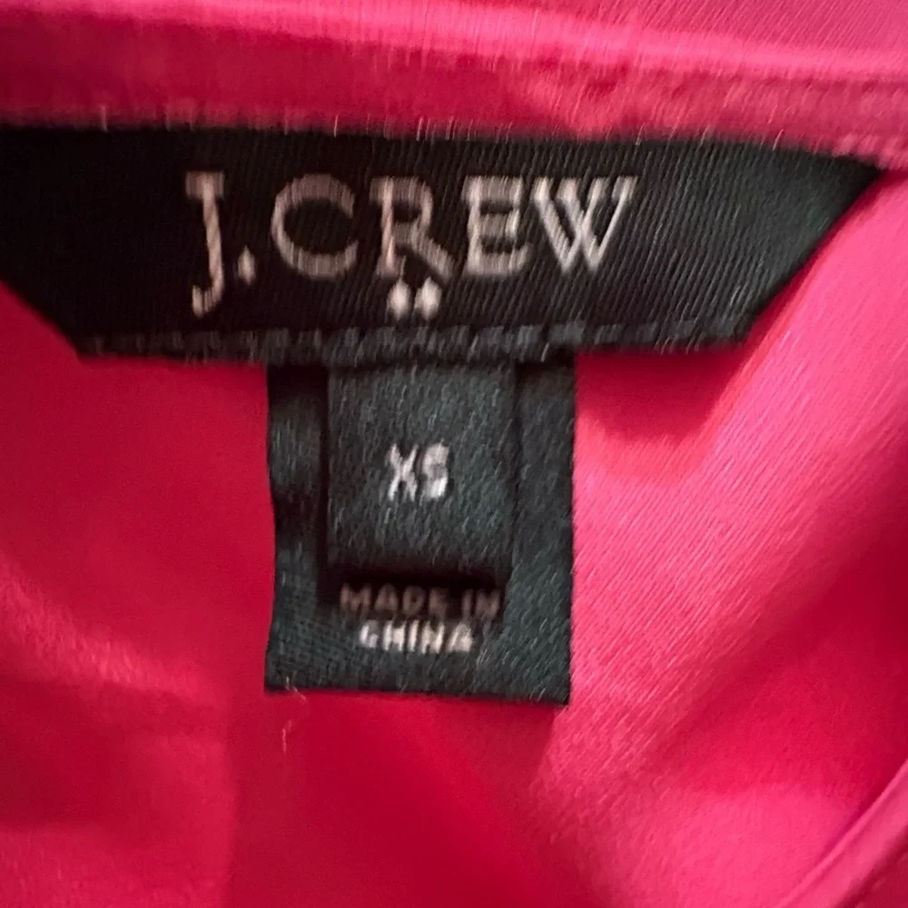 J. Crew Hot Pink Blouse XS